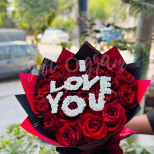 Classic Red Velvet Romance Bouquet